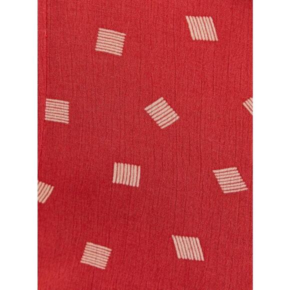 TORRID Orange Gauze Babydoll Blouse Top Flared Geometric Balloon Sleeve Plus 2X - Picture 5 of 10